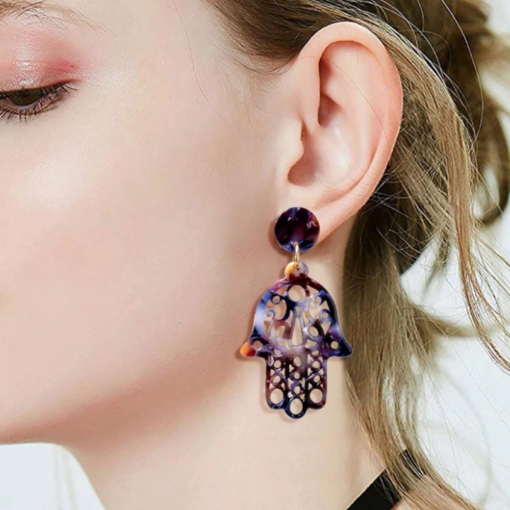 Hamsa Earrings